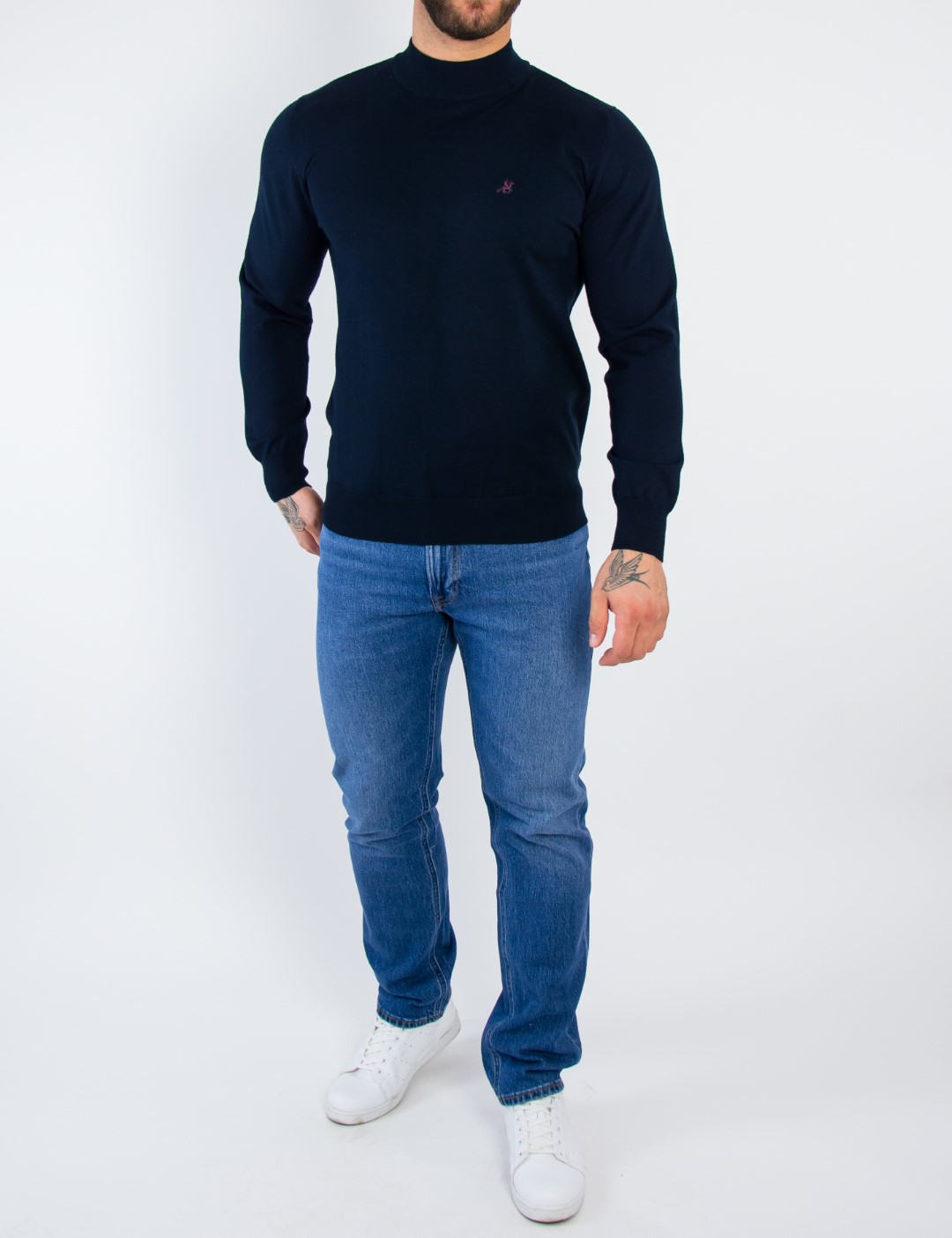 Lee Daren Zip Fly ανδρικό μπλε με ελαφρύ ξέβαμμα τζιν L707MWFW φωτογραφία